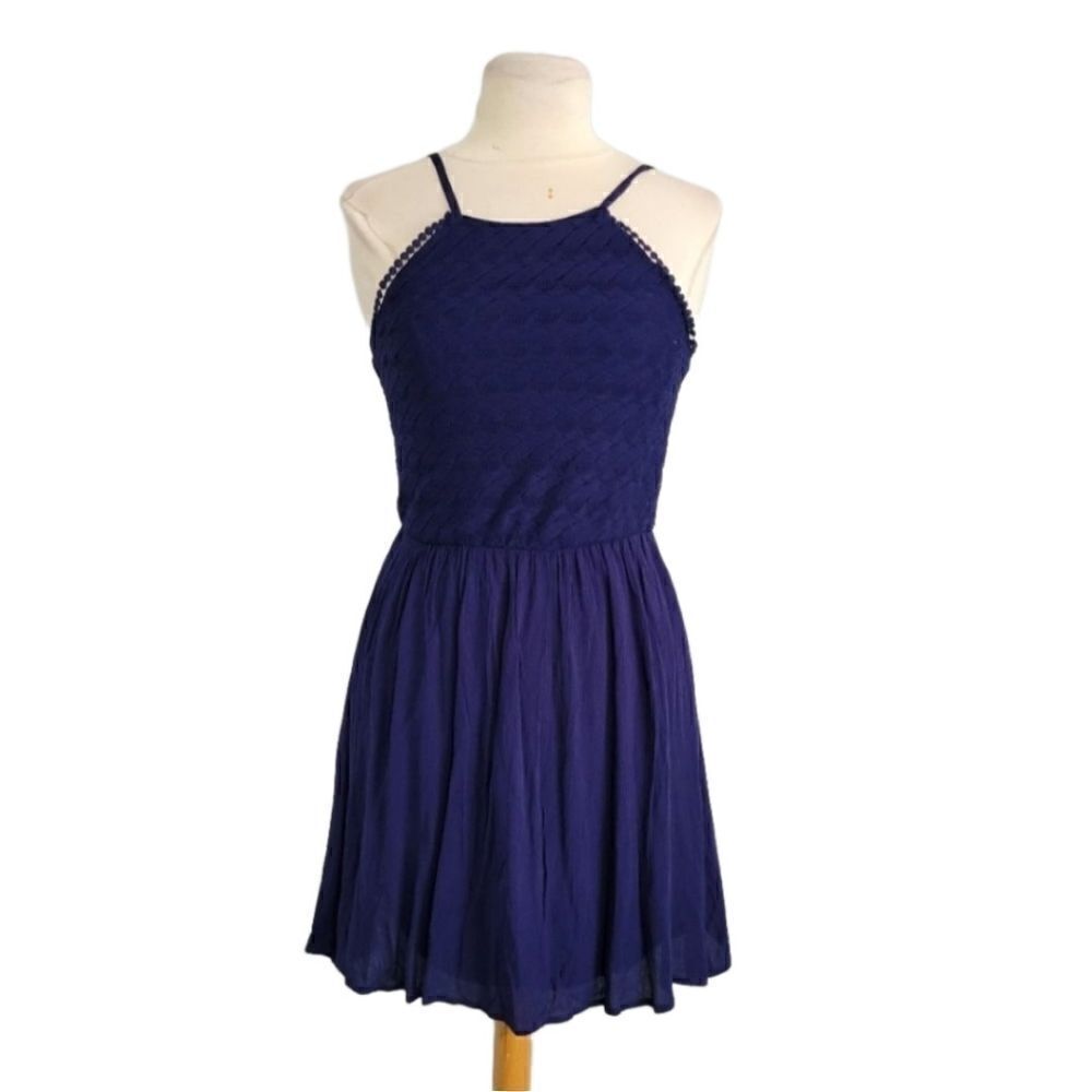 Lily rose navy fit and flare dress